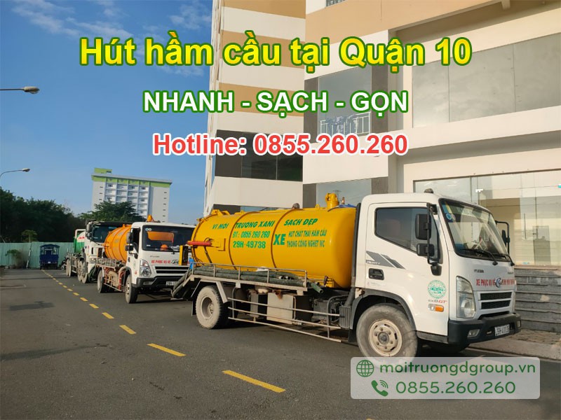 dịch vụ hút hầm cầu tại quận 10